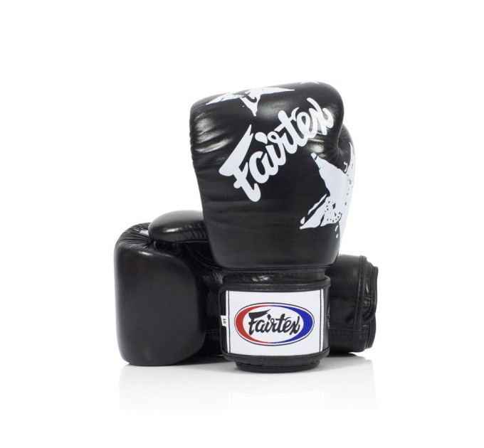 Боксерські рукавиці Fairtex BGV1 Nation Print Black 14 унцій (бинти в комплекті)