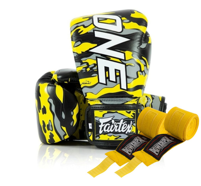Боксерські рукавиці Fairtex BGV-ONE X STBG (натуральна шкіра) 12 унцій (бинти в комплекті)