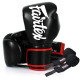 Боксерські рукавиці Fairtex BGV14 Black 12 унцій (бинти в комплекті)