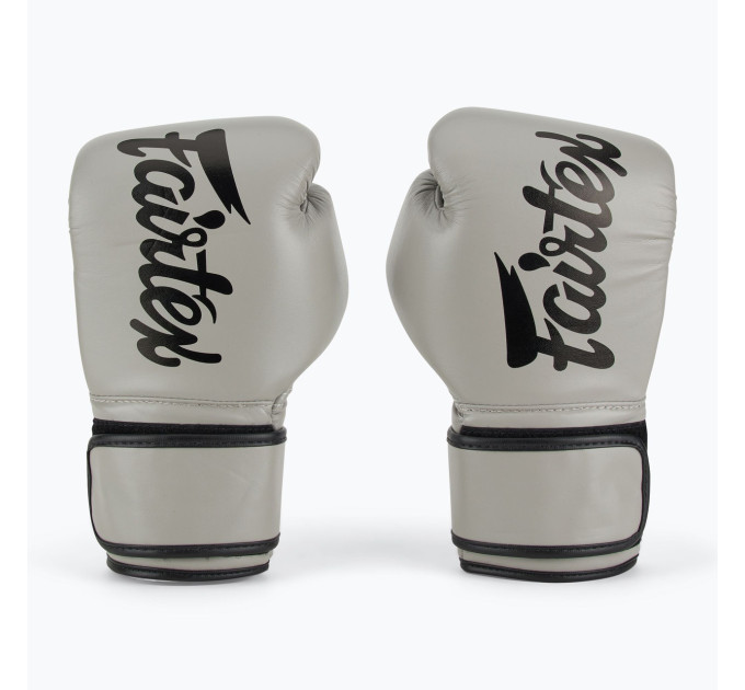 Боксерські рукавиці Fairtex BGV14 Grey 10 унцій (бинти в комплекті)