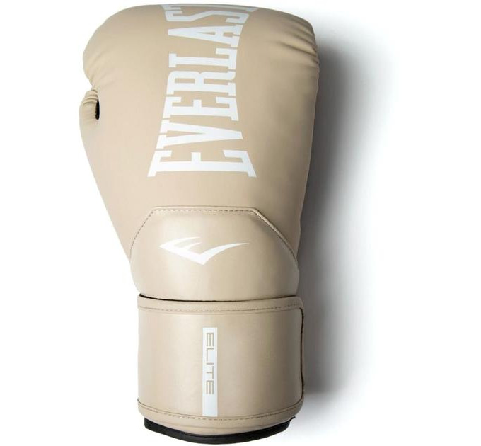 Боксерські рукавиці Everlast ELITE 2 BOXING GLOVES бежевий, чорний Уні 10 унцій P00003315