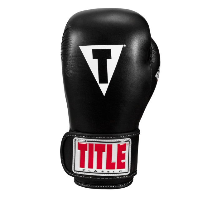 Боксерські рукавиці TITLE Classic Black Max Black 8 oz (бинти 4м. в комплекті)