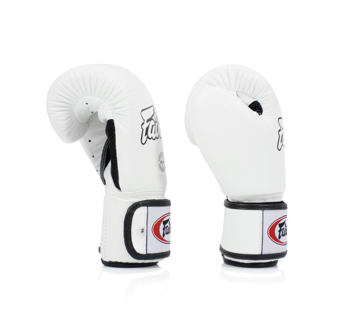 Боксерські рукавиці Fairtex BGV1 White 12 унцій (бинти в комплекті)