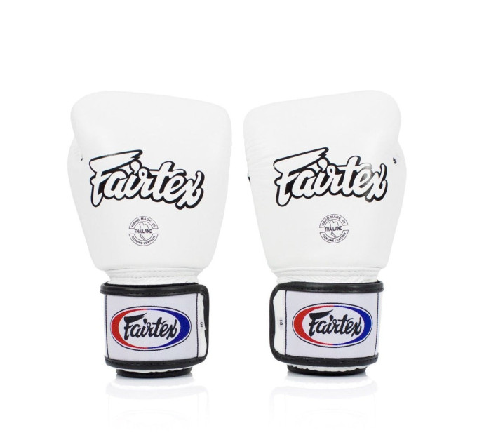 Боксерські рукавиці Fairtex BGV1 White 12 унцій (бинти в комплекті)