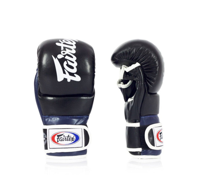 Рукавиці греплінгові для ММА Fairtex FGV18 Black/Blue XL