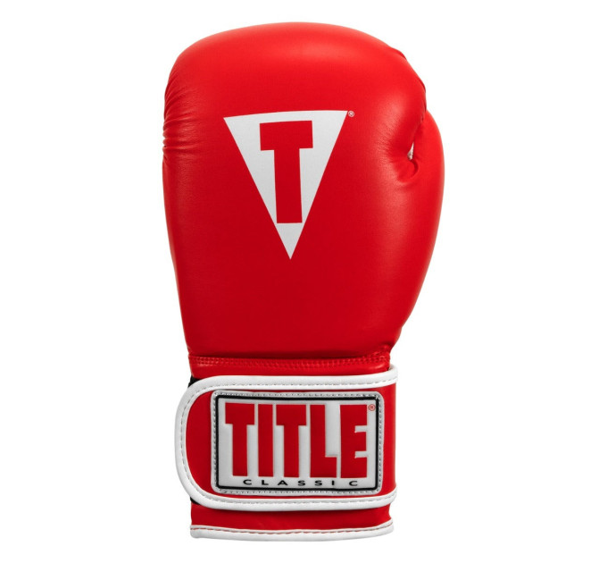 Боксерські рукавиці TITLE Classic Pro Style 3.0 Red/White 12 oz (капа в комплекті)