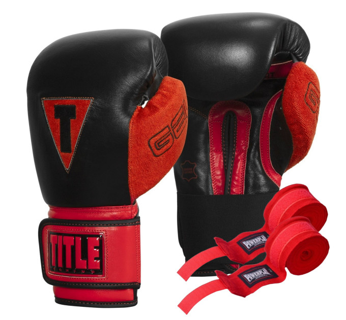 Боксерські рукавиці TITLE Boxing All Heart Bag Gloves 2.0 Black/Red 10 oz (бинти 4м. в комплекті) Боксерські рукавиці TITLE Boxing All Heart Bag Gloves 2.0 Black/Red 10 oz (бинти 4м. в комплекті)