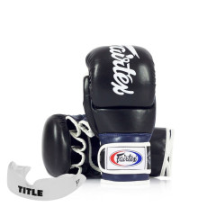 Рукавиці греплінгові для ММА Fairtex FGV18 Black/Blue L