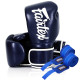 Боксерські рукавиці Fairtex BGV14 Blue 10 унцій (бинти в комплекті)