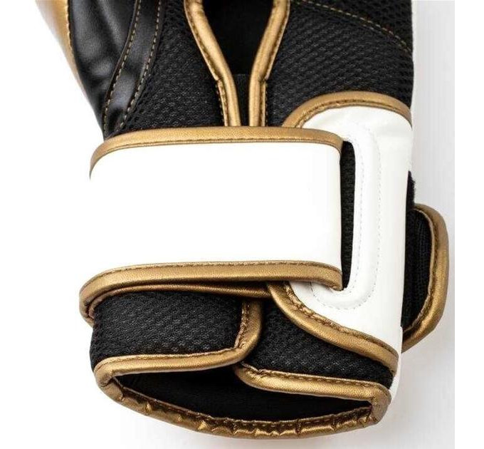 Боксерські рукавиці Everlast POWERLOCK 2R TRAINING GLOVE білий, золотий Уні 16 унцій P00003051