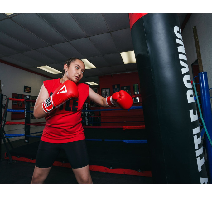 Боксерські рукавиці TITLE Boxing Pro Style Leather Gloves3.0 Red/White 16 oz (бинти 4м. в комплекті)