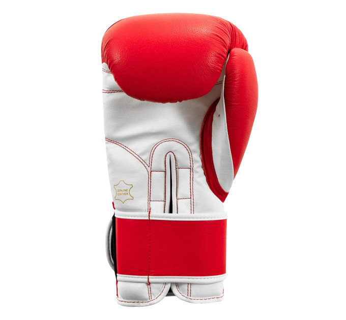 Боксерські рукавиці TITLE Boxing Pro Style Leather Gloves3.0 Red/White 16 oz (бинти 4м. в комплекті)