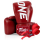 Боксерські рукавиці Fairtex BGV1-ONE (натуральна шкіра) Red 14 унцій (бинти в комплекті)