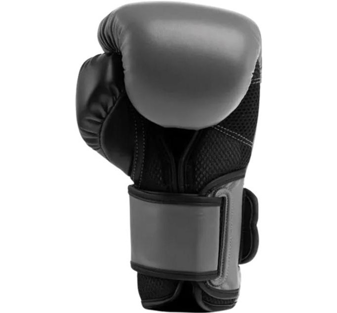 Боксерські рукавиці Everlast POWERLOCK 2R TRAINING GLOVE сірий, чорний Уні 10 унцій P00002304