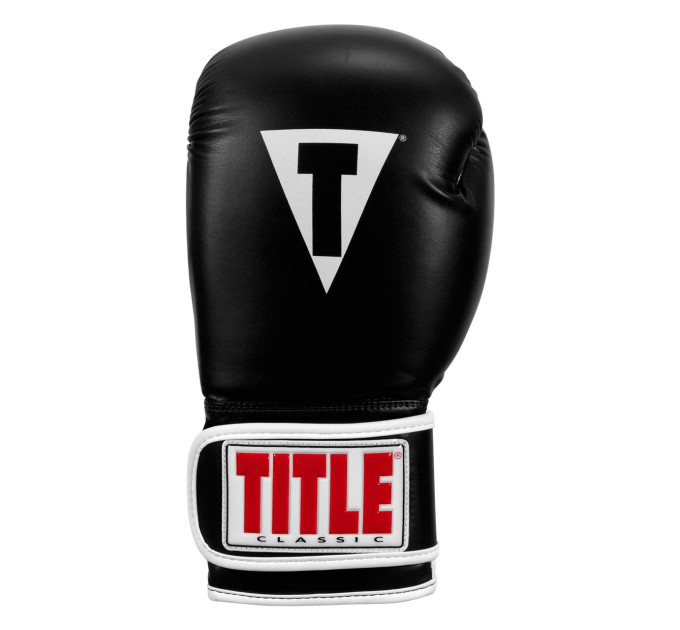 Боксерські рукавиці TITLE Classic Pro Style 3.0 Black/White 14 oz (капа в комплекті)