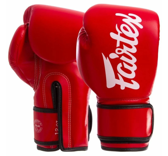Боксерські рукавиці Fairtex BGV14 Red 10 унцій (бинти в комплекті)