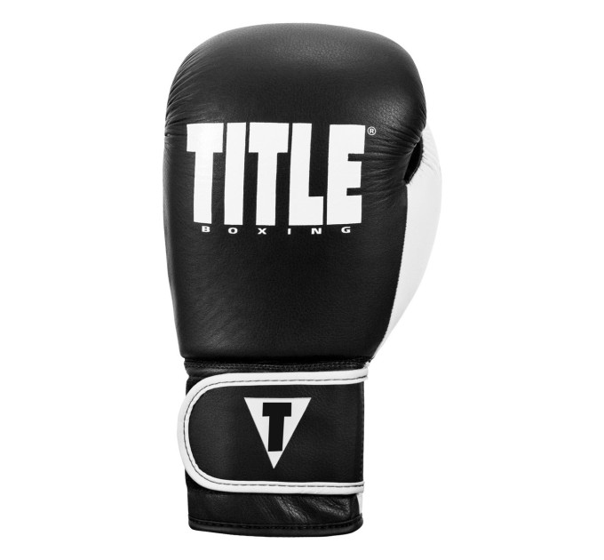 Боксерські рукавиці TITLE Boxing Dynamic Strike Black/White 14 oz (бинти 4м. в комплекті)