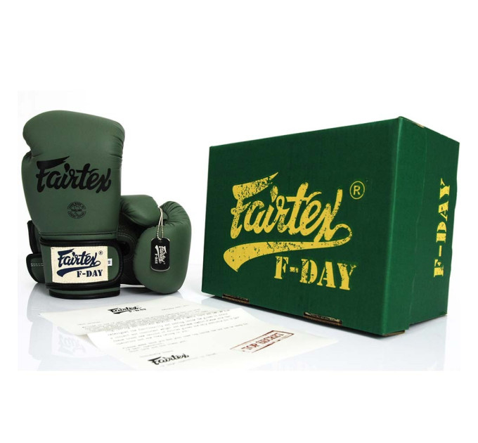 Боксерські рукавиці Fairtex BGV11 Green 16 унцій (бинти в комплекті)