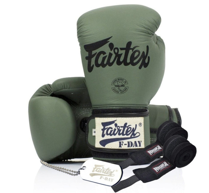 Боксерські рукавиці Fairtex BGV11 Green 16 унцій (бинти в комплекті) Боксерські рукавиці Fairtex BGV11 Green 16 унцій (бинти в комплекті)