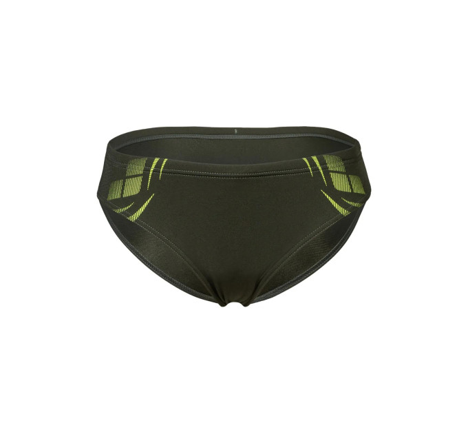 Плавки-сліпи для хлопчиків Arena POSEIDONIA SWIM BRIEFS темно-зелений, жовтий Діт 164 см 009009-306 164