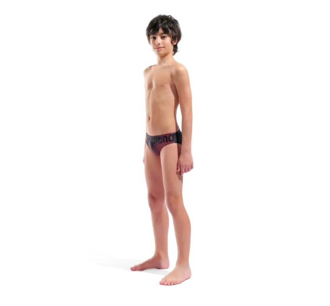 Плавки-сліпи для хлопчиків Arena DIM LIGHT SWIM BRIEFS Чорний, Кораловий 152 см (008148-504 152)