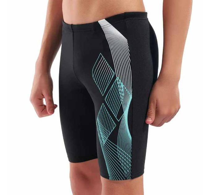 Плавки-шорти для хлопчиків Arena SEA WATER SWIM JAMMER Чорний, Бірюзовий 140 см (008995-508 140)