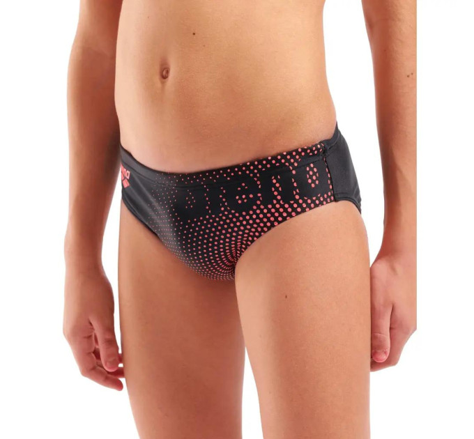 Плавки-сліпи для хлопчиків Arena DIM LIGHT SWIM BRIEFS Чорний, Кораловий 164 см (008148-504 164)