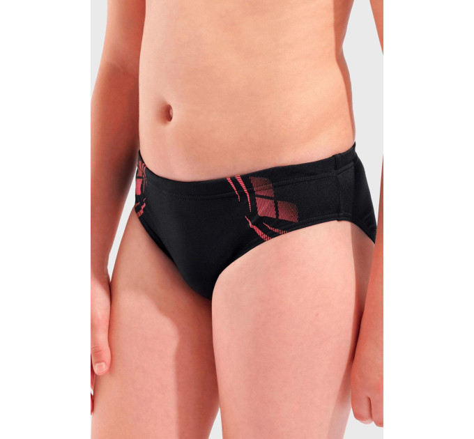 Плавки-сліпи для хлопчиків Arena POSEIDONIA SWIM BRIEFS Чорний, Кораловий 164 см (009009-504 164)