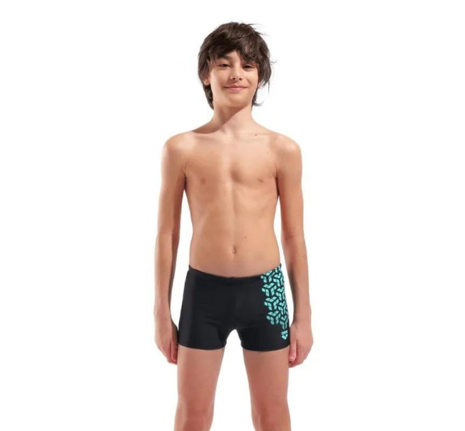 Плавки-шорти для хлопчиків Arena KIKKO V SWIM SHORT GRAPHIC Чорний, Бірюзовий 152 см (006720-508 152)