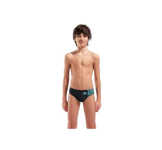 Плавки-сліпи для хлопчиків Arena KIKKO V SWIM BRIEFS GRAPHIC Чорний, Бірюзовий 128 см (006722-508 128)