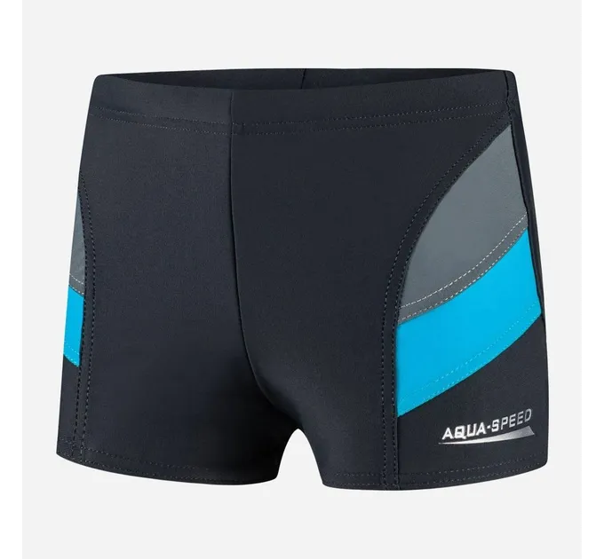 Плавки для хлопчиків Aqua Speed Andy 6438 сірий, синій дет 140см (349-32 140)