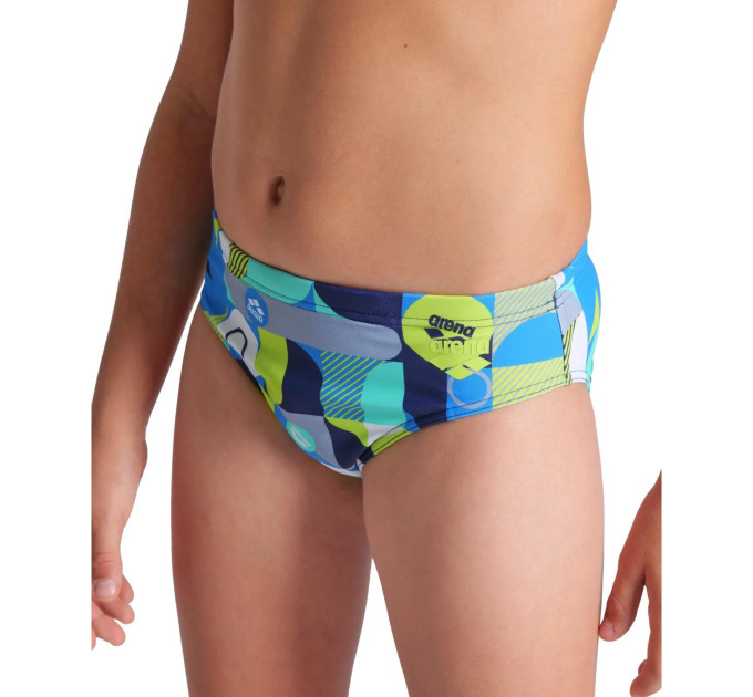 Плавки-сліпи для хлопчиків Arena WALLPAPER SWIM BRIEFS мультиколор Діт 128 см 009096-750 128
