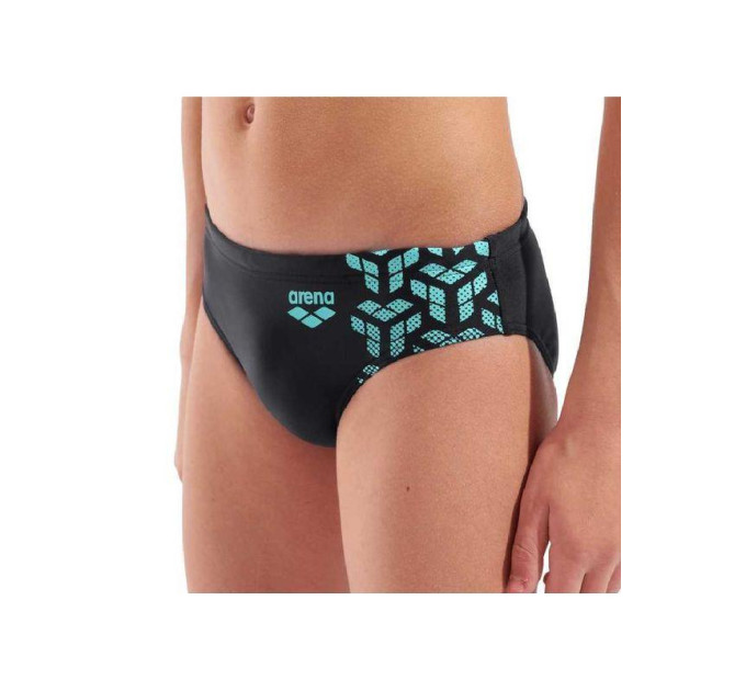 Плавки-сліпи для хлопчиків Arena KIKKO V SWIM BRIEFS GRAPHIC Чорний, Бірюзовий 140 см (006722-508 140)