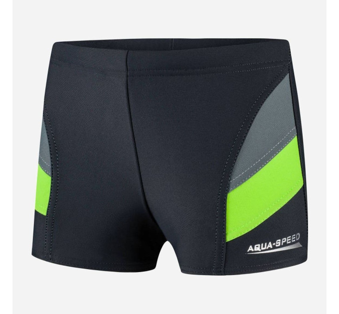 Плавки Aqua Speed Andy 349-38 116 см Чорний/Сірий/Зелений (5908217655950)