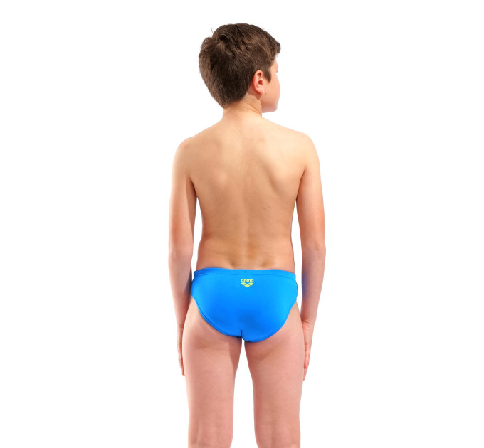 Плавки-сліпи для хлопчиків Arena POSEIDONIA SWIM BRIEFS Блакитний, Жовтий 140 см (009009-806 140)