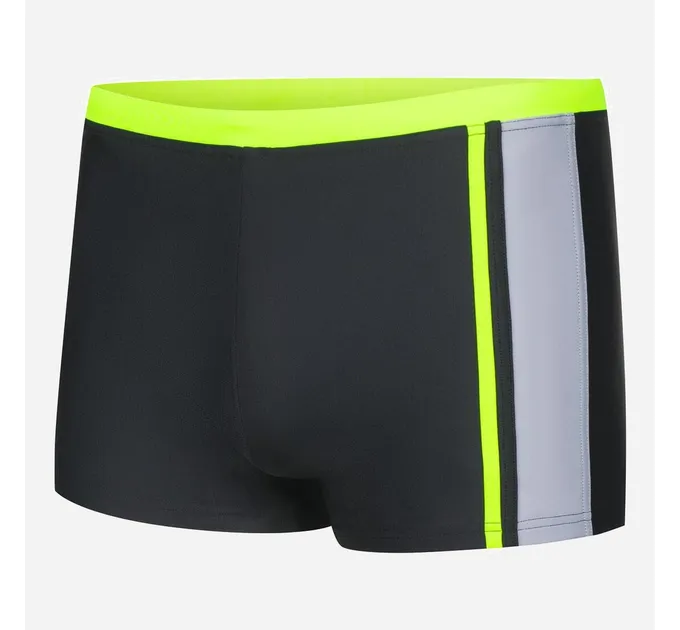 Плавки-боксери для хлопчиків Aqua Speed MAX 8628 чорний, зелений Діт 134см (542-138 134)