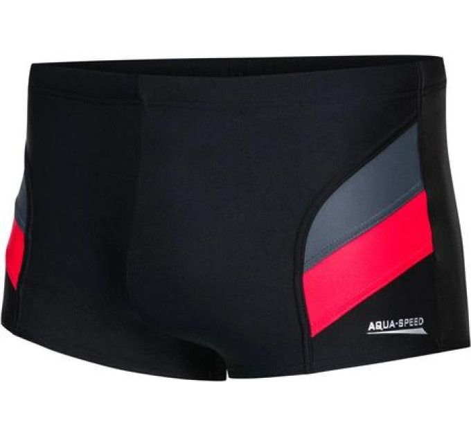 Плавки-боксери для чоловіків Aqua Speed ARON чорний, червоний Чоловічі L (78-84 см) 338-16 L Плавки-боксери для чоловіків Aqua Speed ARON чорний, червоний Чоловічі L (78-84 см) 338-16 L