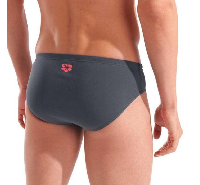 Плавки-сліпи чоловічі Arena POSEIDONIA SWIM BRIEFS Сірий, Рожевий 105 (009075-504 105)