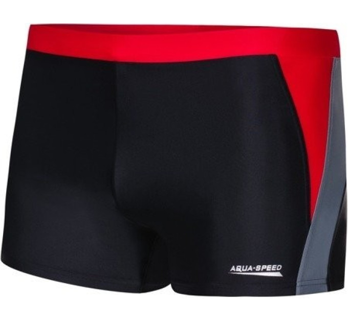 Плавки-боксери для чоловіків Aqua Speed DARIO 6229 чорний, червоний, сірий Чол 44-46 (M) 346-16 44-46