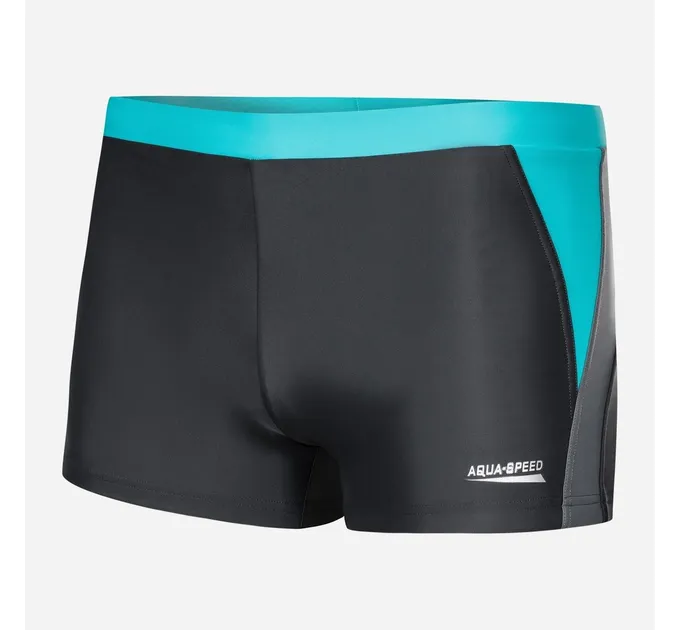 Плавки-боксери для чоловіків Aqua Speed Dario Темно-сірий/Світло-сірий/Бірюзовий (XL) 346-32 XL Плавки-боксери для чоловіків Aqua Speed Dario Темно-сірий/Світло-сірий/Бірюзовий (XL) 346-32 XL