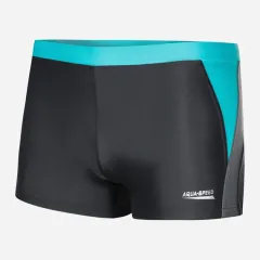 Плавки-боксери для чоловіків Aqua Speed Dario Темно-сірий/Світло-сірий/Бірюзовий (2XL) 346-32 2XL