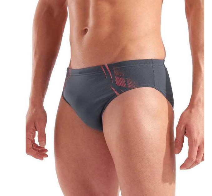 Плавки-сліпи чоловічі Arena POSEIDONIA SWIM BRIEFS Сірий, Рожевий 90 (009075-504 90)
