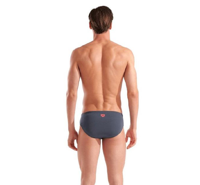 Плавки-сліпи чоловічі Arena POSEIDONIA SWIM BRIEFS Сірий, Рожевий 90 (009075-504 90)
