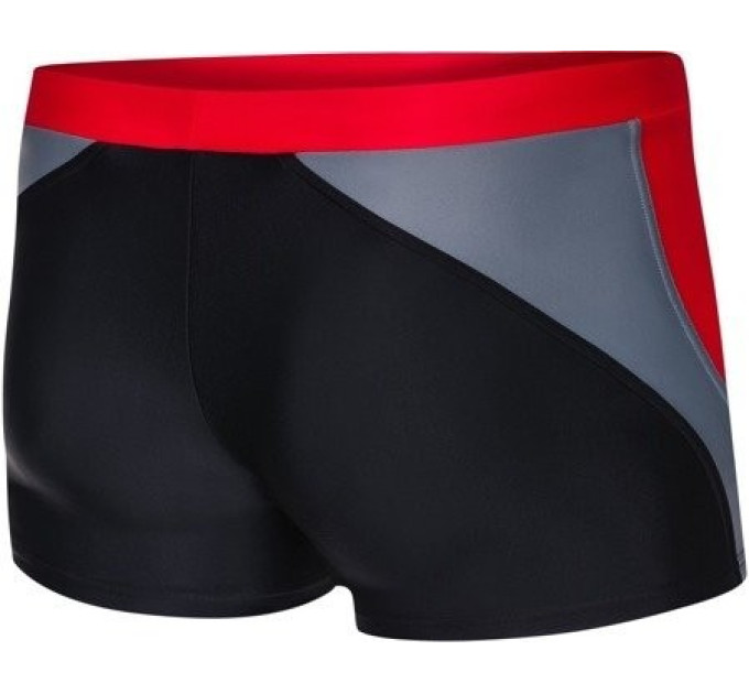 Плавки-боксери для чоловіків Aqua Speed DARIO 6244 чорний, червоний, сірий Чол 54 (2XL) 346-16 54