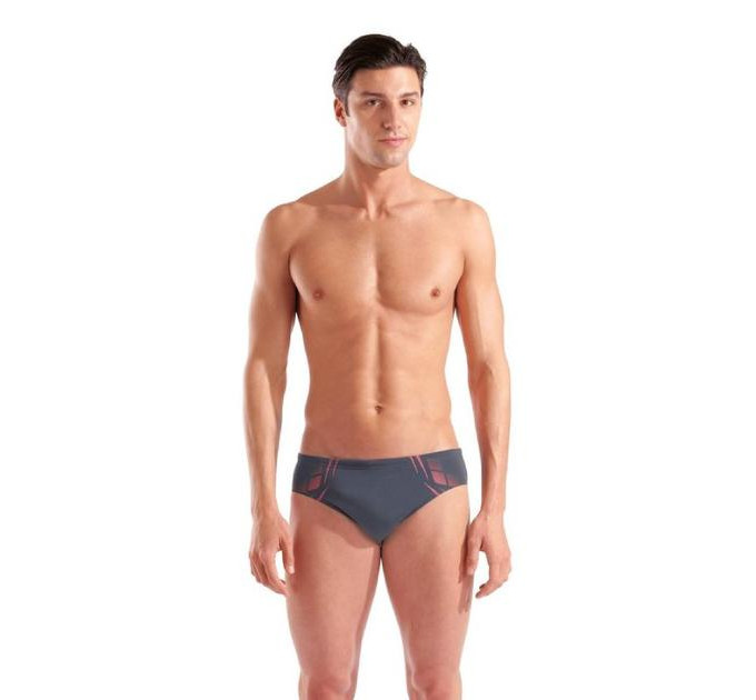 Плавки-сліпи чоловічі Arena POSEIDONIA SWIM BRIEFS Сірий, Рожевий 95 (009075-504 95 )