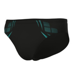 Плавки-сліпи чоловічі Arena POSEIDONIA SWIM BRIEFS Чорний, Бірюзовий 100 (009075-508 100)