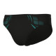 Плавки-сліпи чоловічі Arena POSEIDONIA SWIM BRIEFS Чорний, Бірюзовий 100 (009075-508 100)