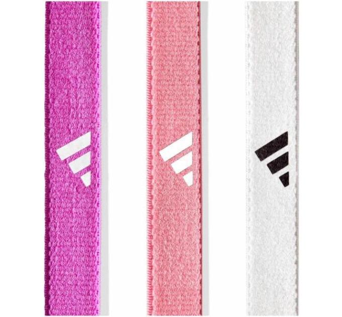 Пов'язки на голову Adidas Hairbands 3pk Рожевий, Фіолетовий, Білий One Size (ADAC-16198)