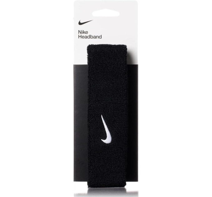 Пов'язка на голову Nike SWOOSH HEADBAND Чорний OSFM (N.NN.07.010.OS)