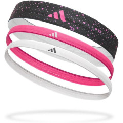 Жіночі Пов'язки на голову Adidas Hairbands (Graphic) 3pk Білий, Рожевий, Чорний One Size (ADAC-16160)